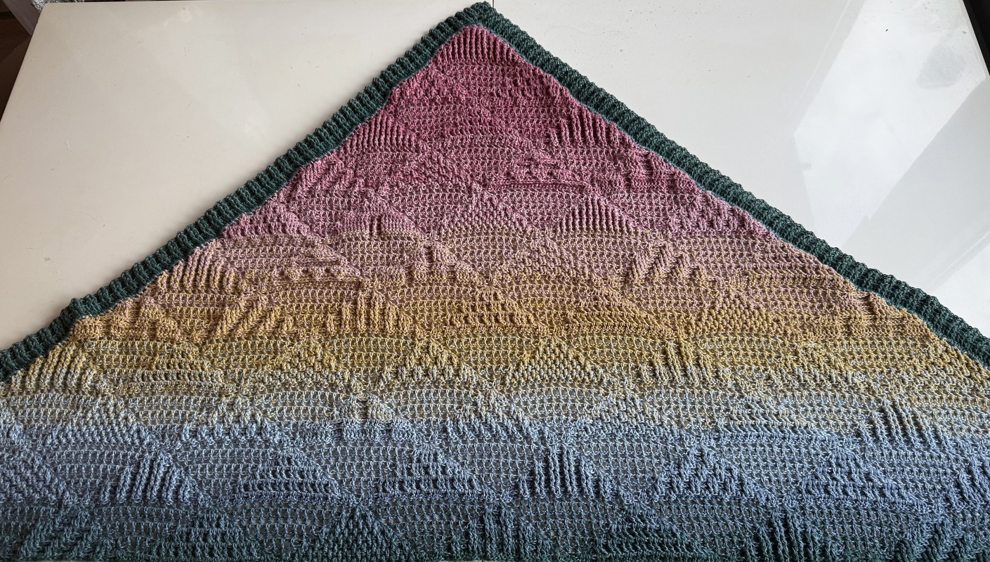 Crochet Pattern Triangular Scarf &quot;Diantha&quot;