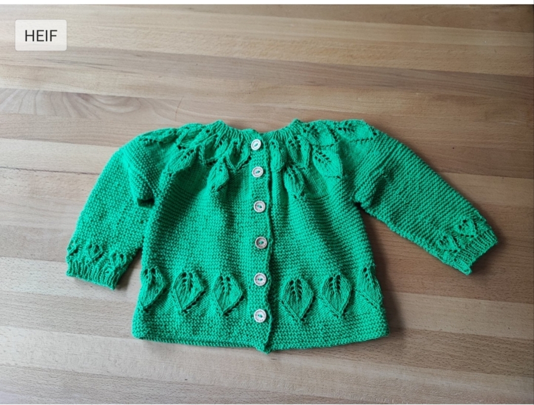 Strickanleitung  Baby-/Kinder-Baumwolljacke , in 7 Größen, , fast nahtlos,