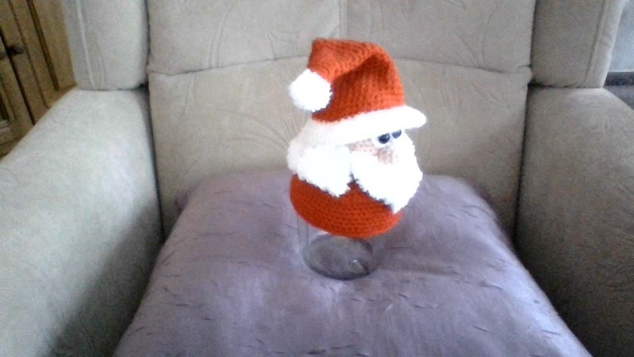 Häkelanleitung Nikolaus Bonbonglas