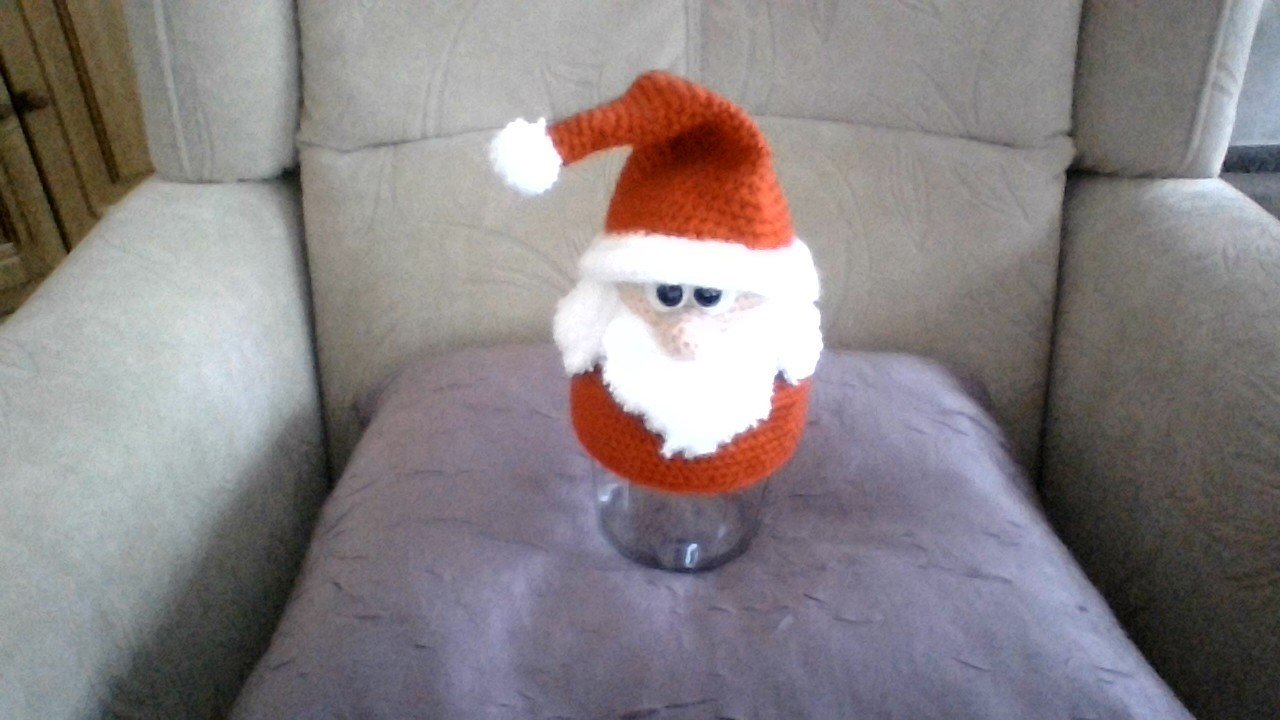 Häkelanleitung Nikolaus Bonbonglas