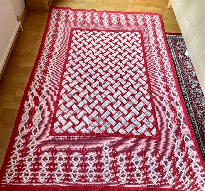 Häkelanleitung Decke "Maarifa"