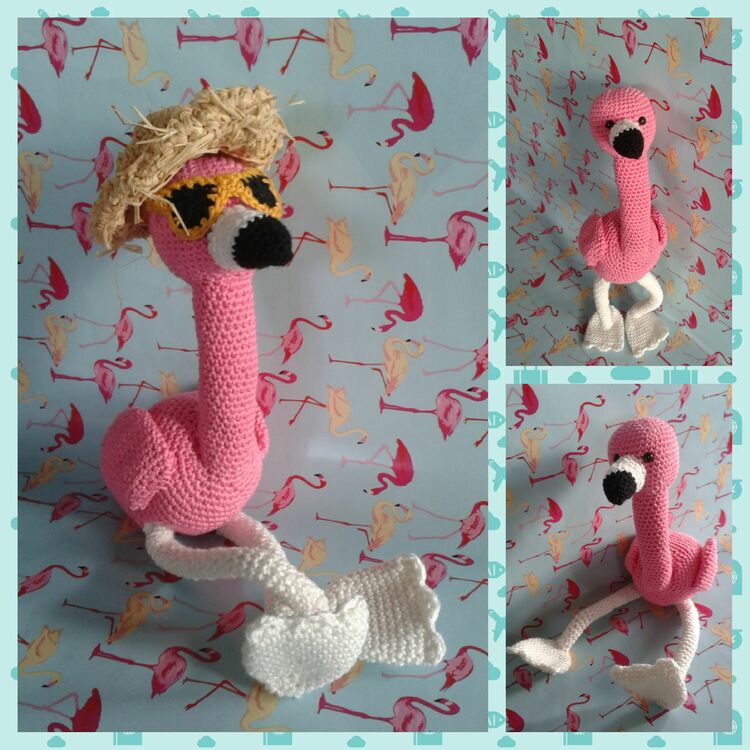 Häkelanleitung Flamingo Birdy