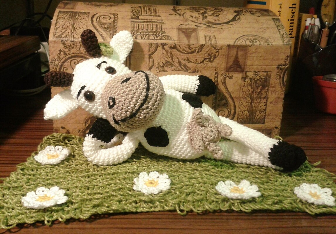 Häkelanleitung Kuh - Berta