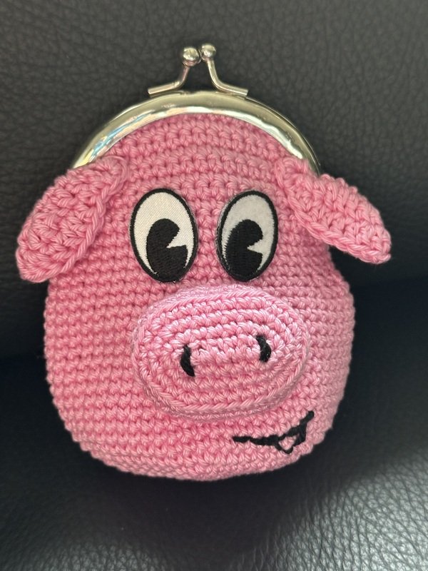 Geldtasche &quot;Schweinchen&quot;, Gr. 12 x 15 cm