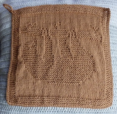 Waschlappen / Spültuch "Hang loose - das Faultier" - ganz einfach