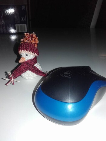 Mein erstes Eislein. mit 20er Wolle. Wurde - wie man sieht - somit super süß klein!