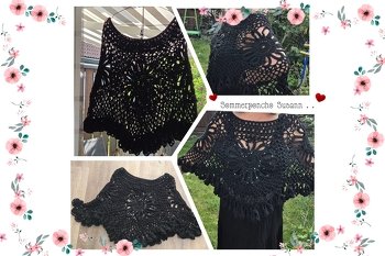 Luftiger Poncho Susann von Petra Perle