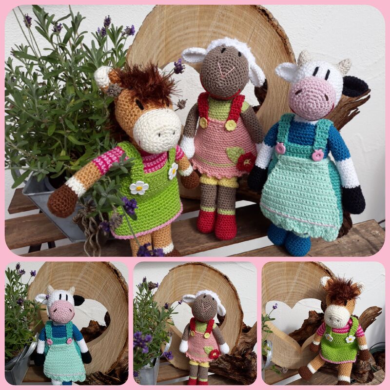 Häkelanleitung Lisbeth Kuh