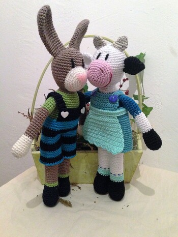 Die beiden sind ein Herz und eine Seele. Die Häkelanleitungen sind super.