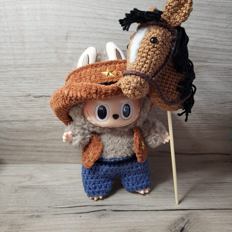 Schlüsselanhänger Taschenbaumler - Pferd, Einhorn und Esel - Häkelanleitung