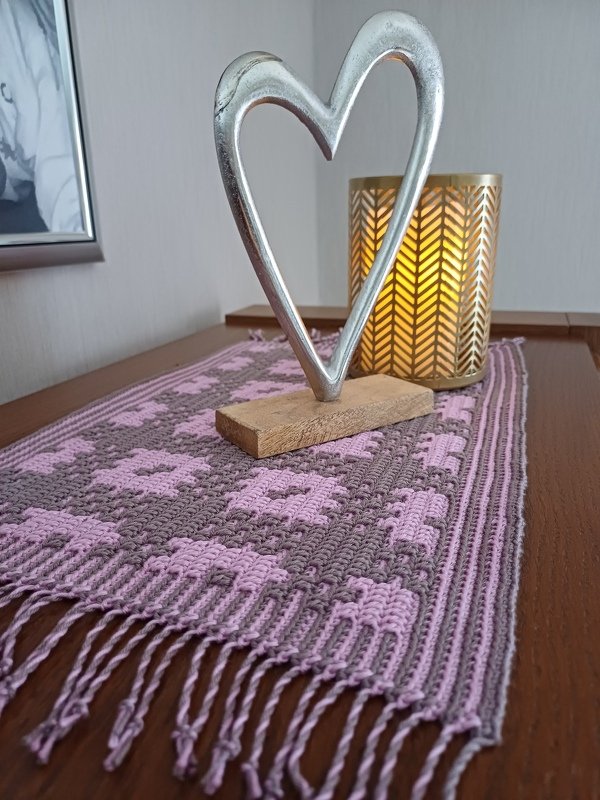 Workshop Mosaik-Overlay-Technik, Häkelanleitung Deckchen "Elodie"