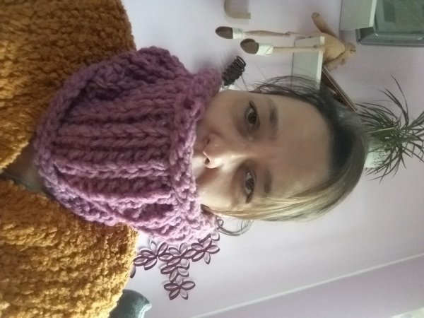 Strickanleitung für eleganten Rundschal, unisex, one size