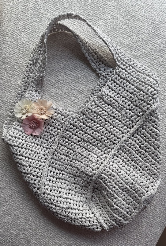 Häkelanleitung Diagonaltasche Bastshopper
