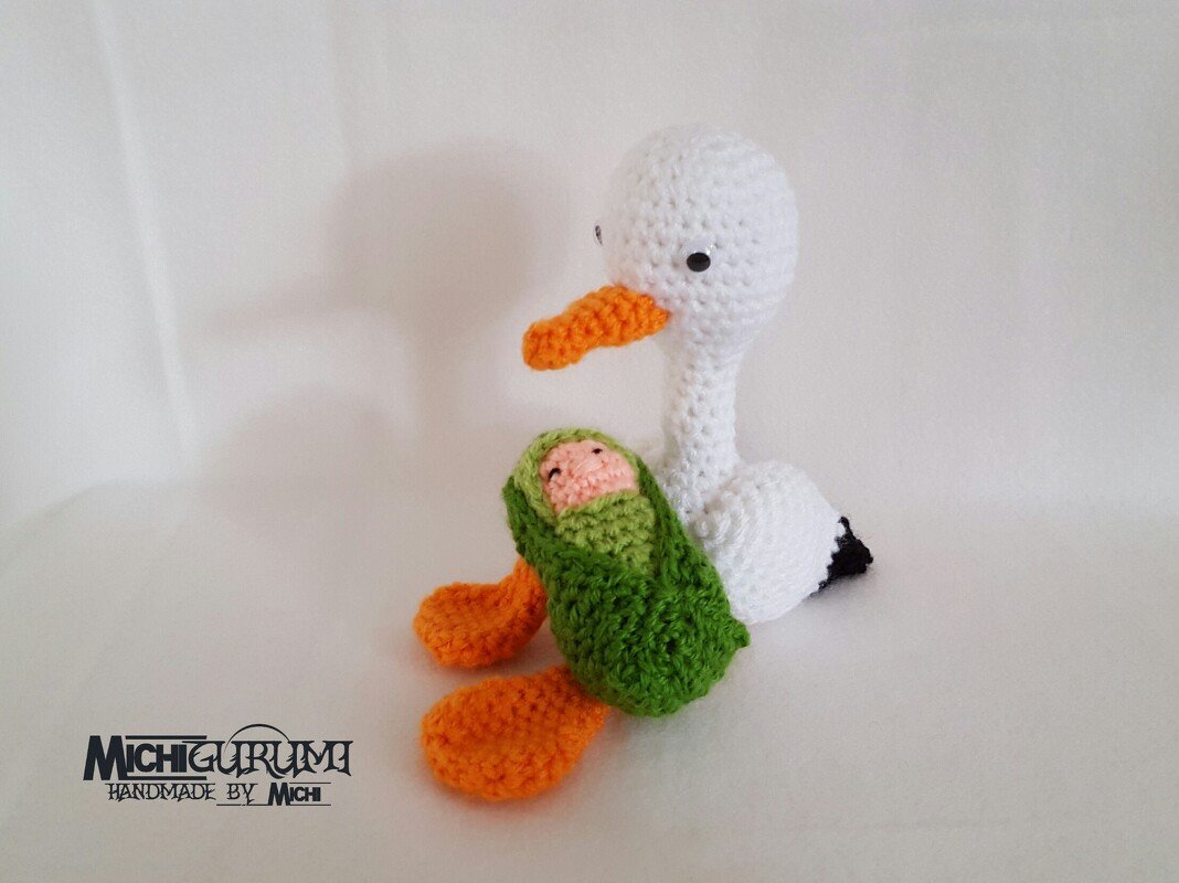 Adi Wuschelini Storch PDF Häkelanleitung