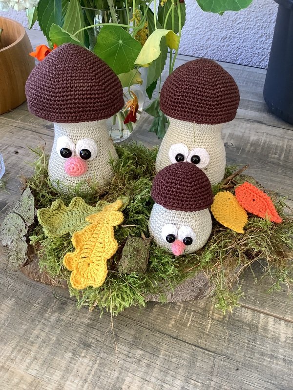 Mushroom Family - Crochet Pattern