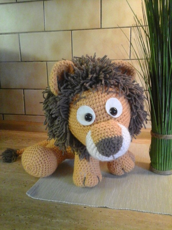 Häkelanleitung Leon, der Löwe