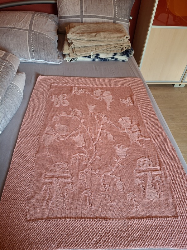 Strickanleitung Baby- / Kinderdecke "Wunderwelt" - einfach