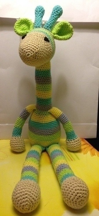 Amigurumi Häkelanleitung - Lustige Streifengiraffe