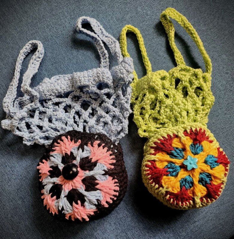 praktisches Einkaufsnetz Blume - Taschenbaumler