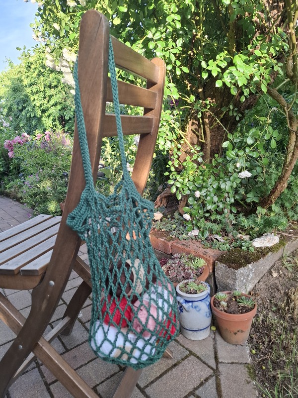praktisches Einkaufsnetz Blume - Taschenbaumler