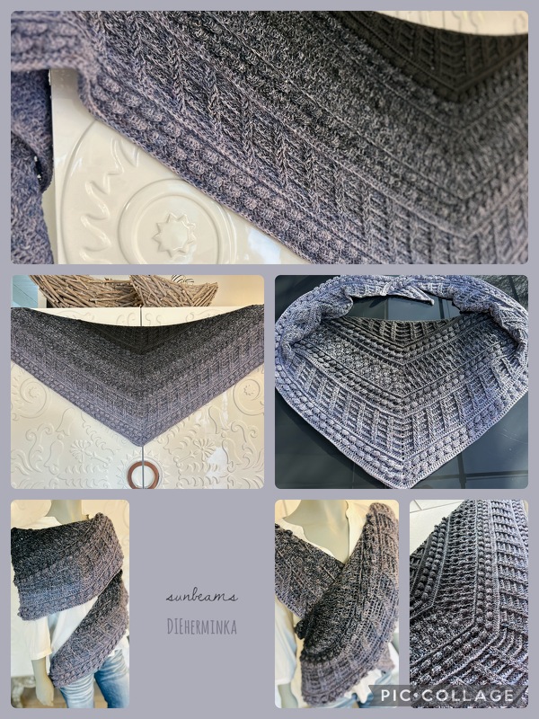 Häkelanleitung Dreieckstuch "sunbeams"