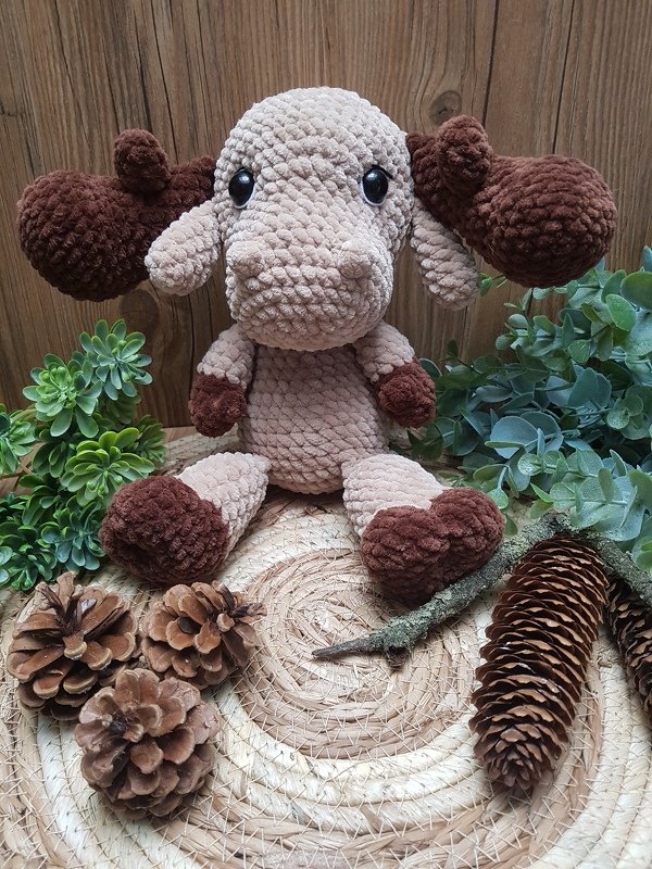 Crochet pattern I Moose Elmar I Eng