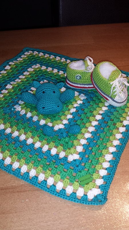 Häkelanleitung - Hipposchnuffeltuch