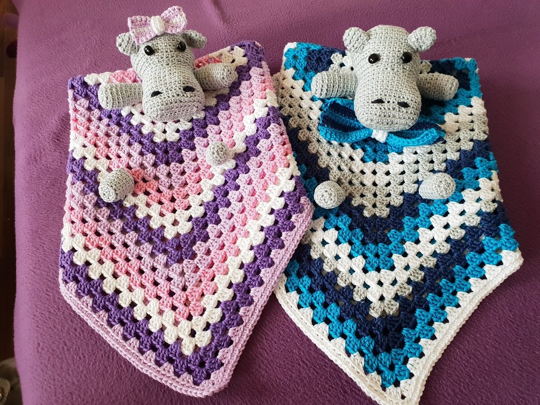 Häkelanleitung - Hipposchnuffeltuch