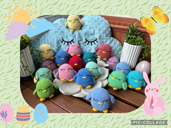 Das Nacharbeiten hat dank ausführlicher Beschreibung prima geklappt. Die Beschreibung der Position der Flügel, Füße und des Gesichts hat mir sehr geholfen. Ich habe für für aufgestickte Augen enzschieden.