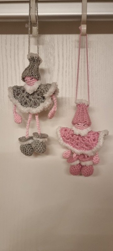 Häkelanleitung Schneeflöckchen im Spitzenkleid, zum Wollreste verarbeiten