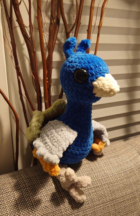 Crochet pattern Peacock Pauli