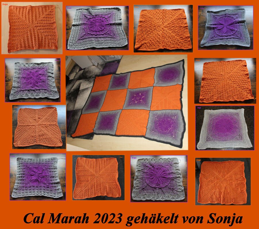 Granny und Mandala Decke Marah