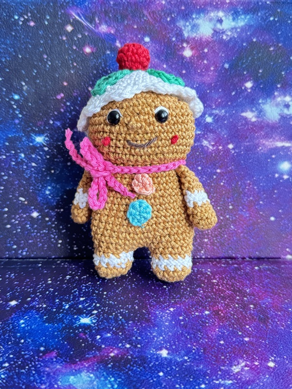 Häkelanleitung Kleines Lebkuchenmännchen