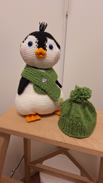 Hab meinem.kleinen Pinguin eine kleine Frisur verpasst