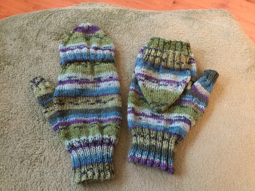 Marktfrauenhandschuhe Stulpen mit Klappe