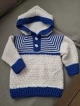 Baby- &amp; Kinderpullover &quot;Kai&quot; (Gr. 50-128, ein- o. zweifarbig)