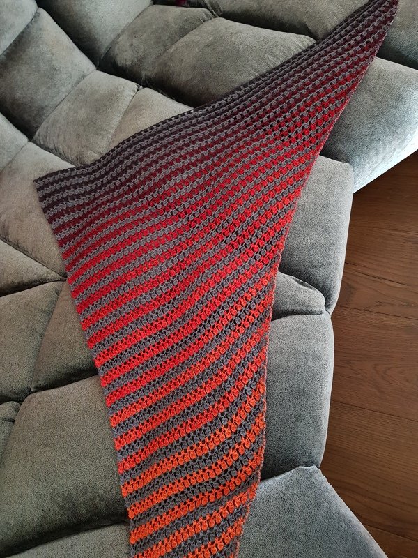 Anleitung für ein Pünkelchen Dreieckstuch/Stola