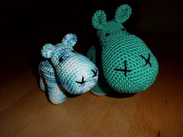 Mama+BabyHippo - Amigurumi Häkelanleitung
