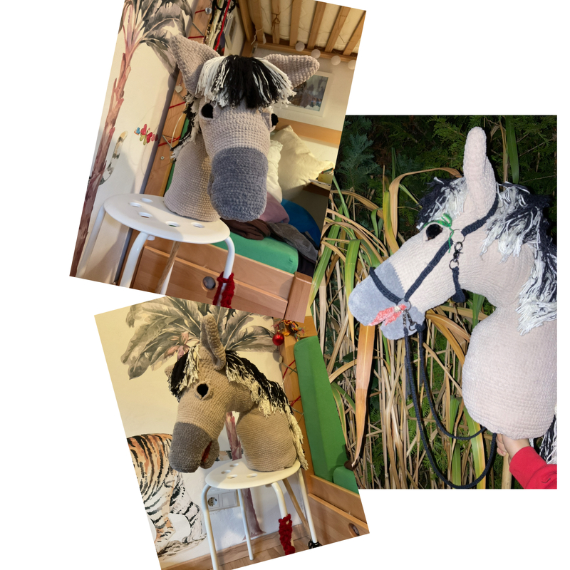 Hobby Horse crochet pattern, instructions hobby horse, horse for children