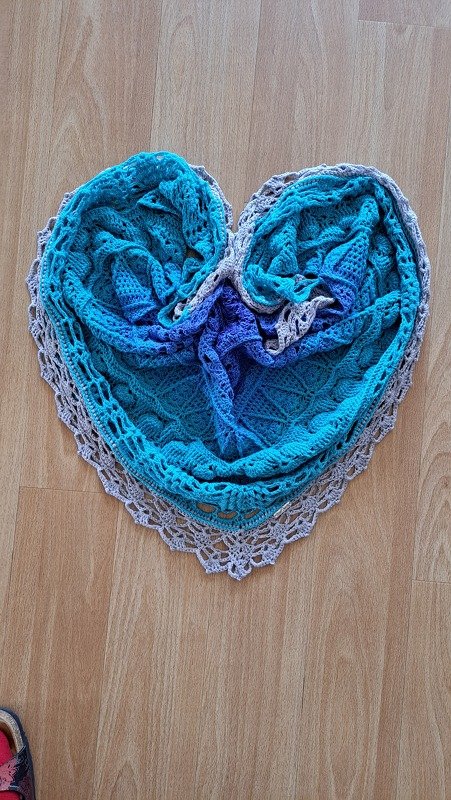 Häkelanleitung - Tuch "Gloria" - flach