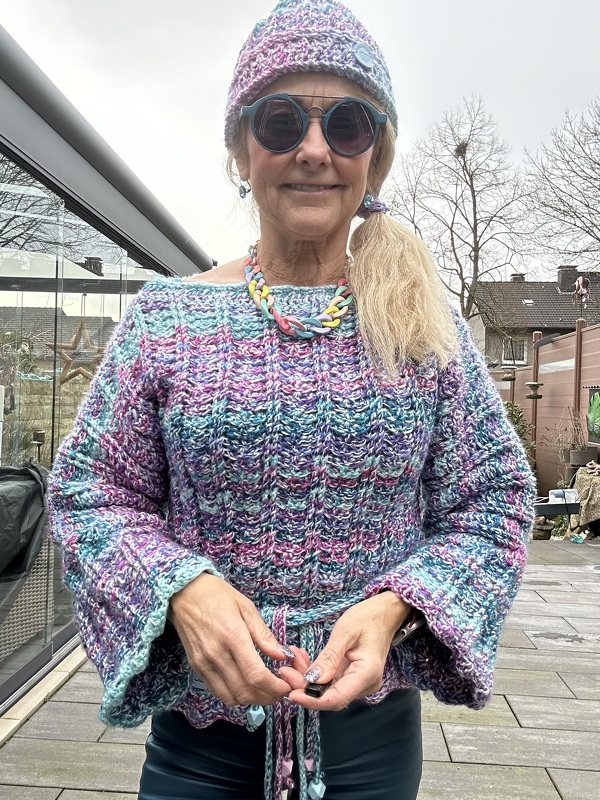 Häkelanleitung 1 Bobbel Pullover Shellby