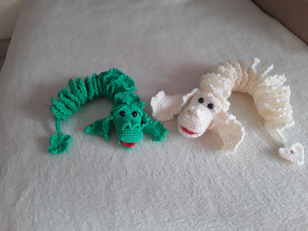 Häkelanleitung Glückswürmchen "Glücksdrache"