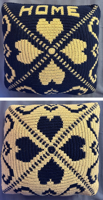 Bei der Rückseite habe ich den Schriftzug „Home“ durch einen Schnörkel ersetzt.