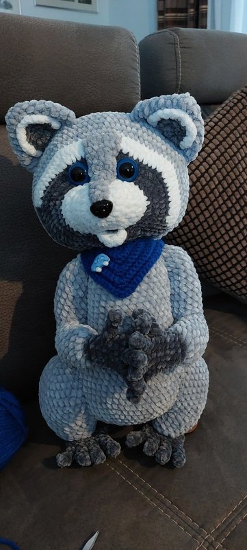 Crochet Pattern Wynne Racoon