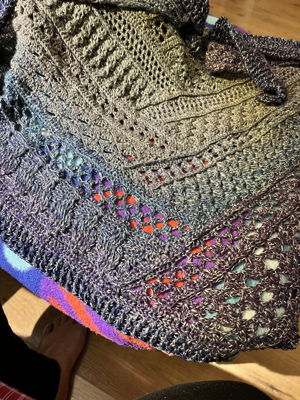 Crochet Pattern Flat Triangular Scarf &quot;Kalypso&quot; (aka Akaste 3.0)