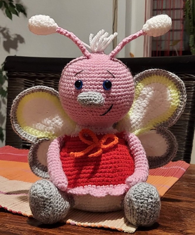 Häkelanleitung / Amigurumi / Schmetterling