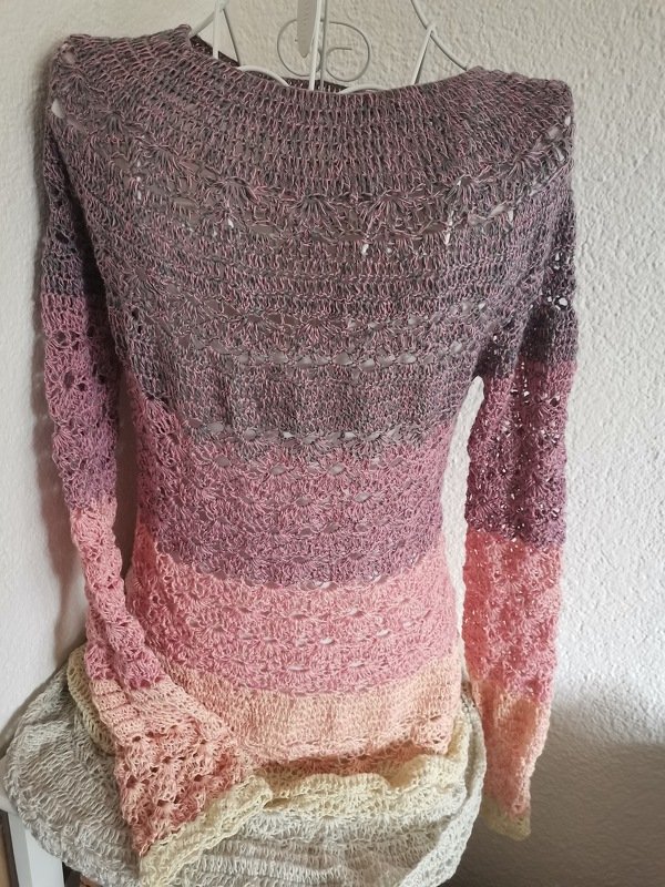 Pullover/Kleid Videve, Häkelanleitung