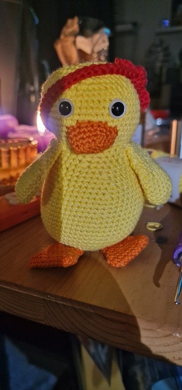 Küken Karla häkeln ca. 20 cm hoch Küken Huhn Ostern