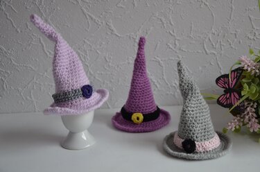 Häkelanleitung Eierwärmer Hexenhut 