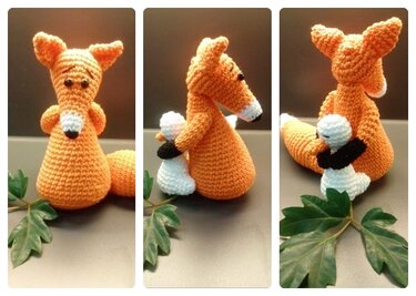 Häkelanleitung Fuchs mit Gans - PDF Datei